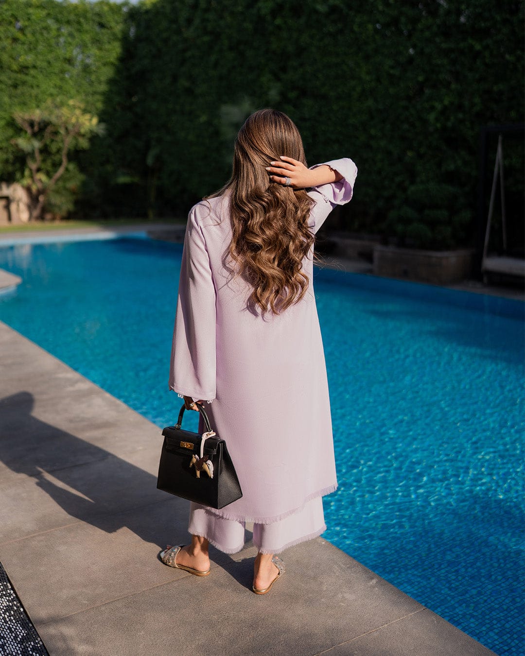 Lavender Fringe Set
