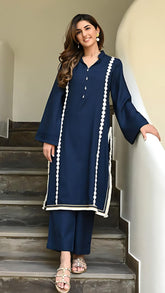 Allure-Stitched Lawn Cotton Candy  2Pc Co-Ord Set